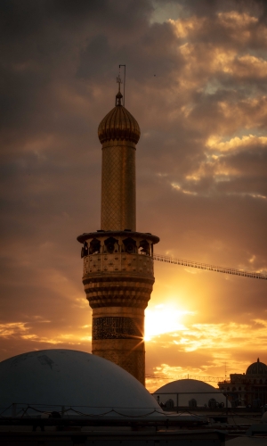 منارة حرم الامام الحسين عليه السلام 