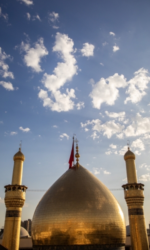 قبة ومنارة الامام الحسين علية السلام