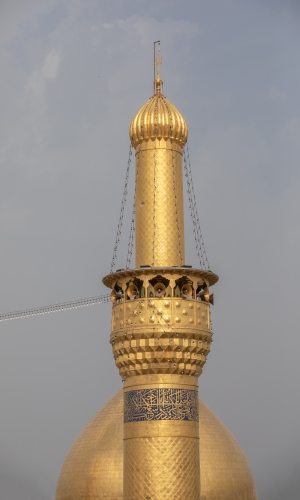 قبة ومنارة الامام الحسين عليه السلام 