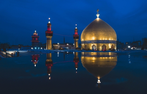 قبة ومنارة مرقد الامام علي (عليه السلام)