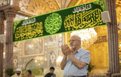 أجواء ولادة الإمام الرضا (ع) في العتبة الحسينية 