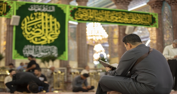 أجواء ولادة الإمام الرضا (ع) في العتبة الحسينية