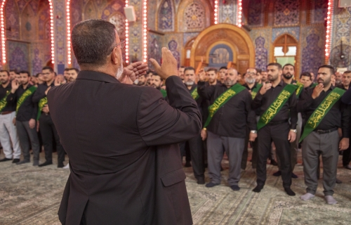  أجواء الحزن بإستشهاد الإمام الباقر (ع) في العتبة الحسينية المقدسة