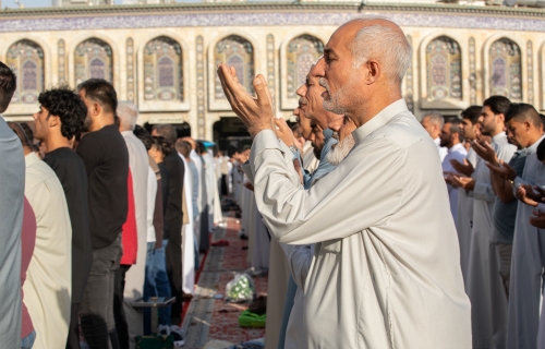 أجواء صلاة العيد في بين الحرمين الشريفين
