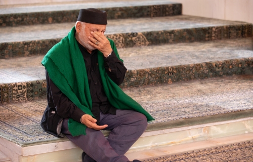 الأجواء الإيمانية في الصحن الحسيني الشريف